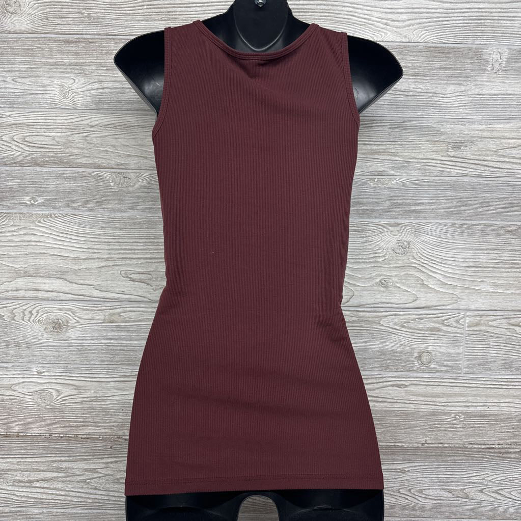 Ribbed Nursing Tank Logo XS