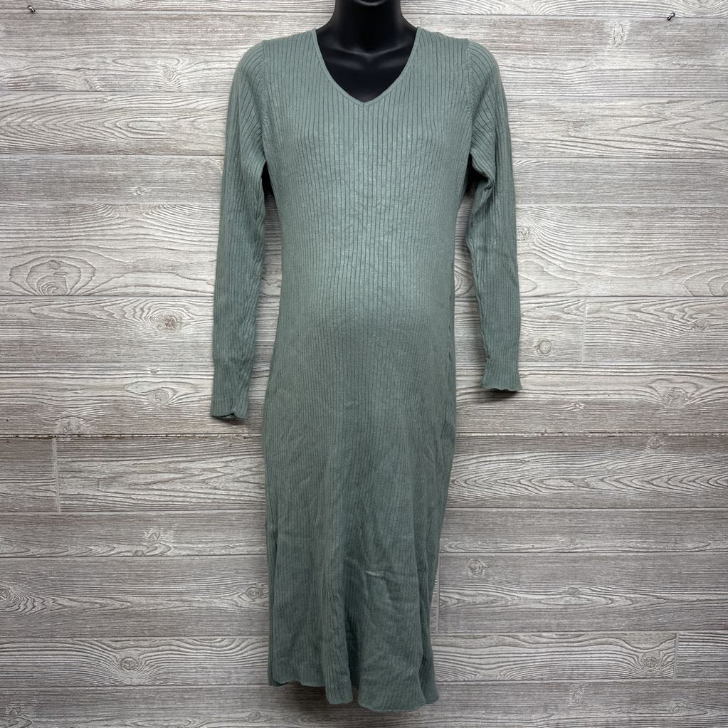 Ribbed Sweater Dress Large