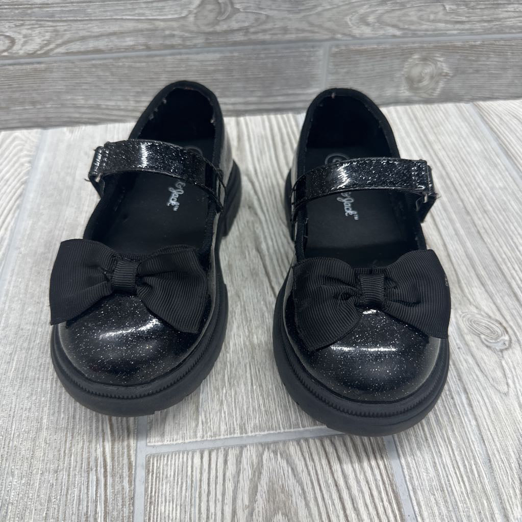 Glitter Mary Jane Shoes Bow 8c