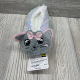 NEW Girls Slippers Socks Sequins Cats 12/13c