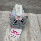 NEW Girls Slippers Socks Sequins Cat10/11c
