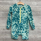 1/4 Zip Swimsuit Tie Dye 5