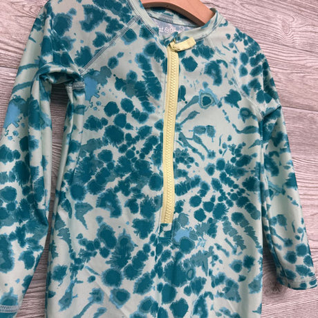 1/4 Zip Swimsuit Tie Dye 5