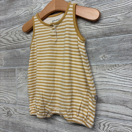 Tank Top Shorty Romper Stripes 6-12M