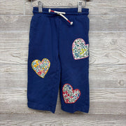 Jogger Sweatpants Floral Heart Patches 2-3y