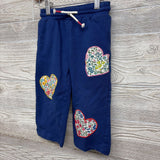 Jogger Sweatpants Floral Heart Patches 2-3y