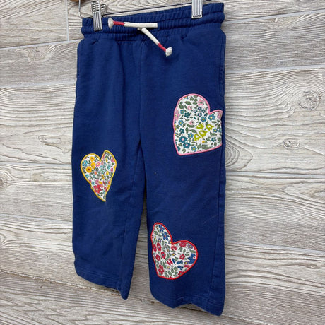 Jogger Sweatpants Floral Heart Patches 2-3y