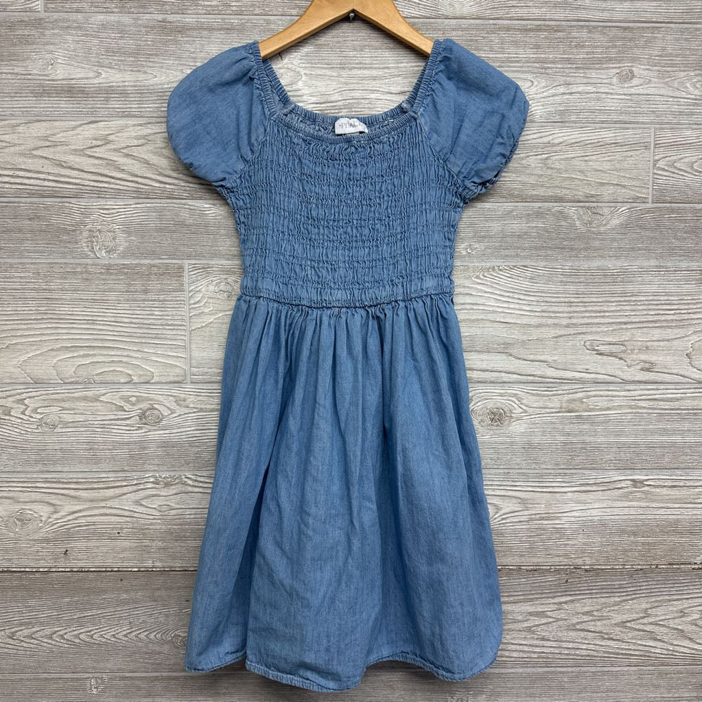 Smocked Chambray Dress 10