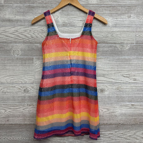 Sequins Stripes Sleeveless Dress 10
