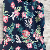 Pool To Play Romper Leaves 9-10