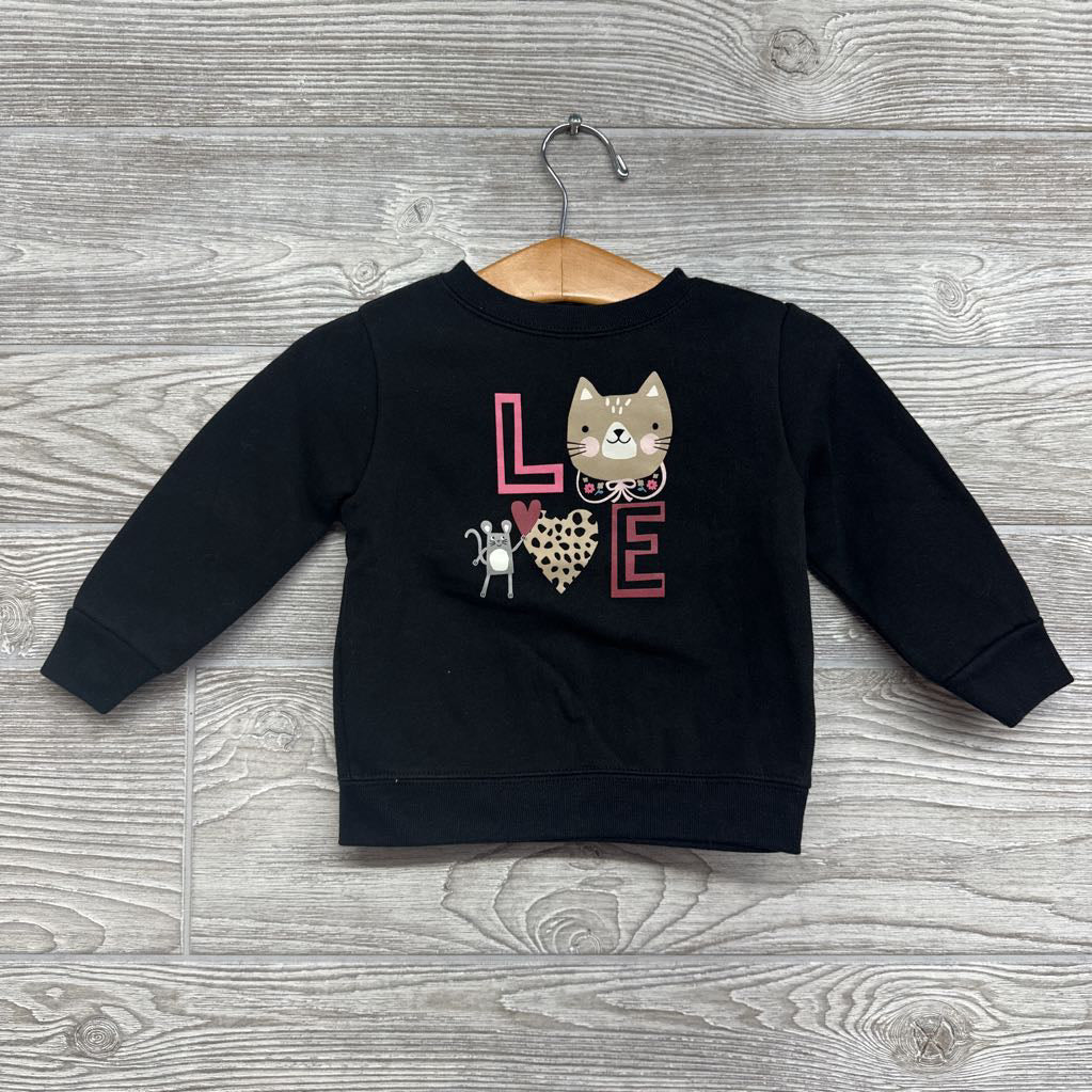 Crewneck Love Cat 12M
