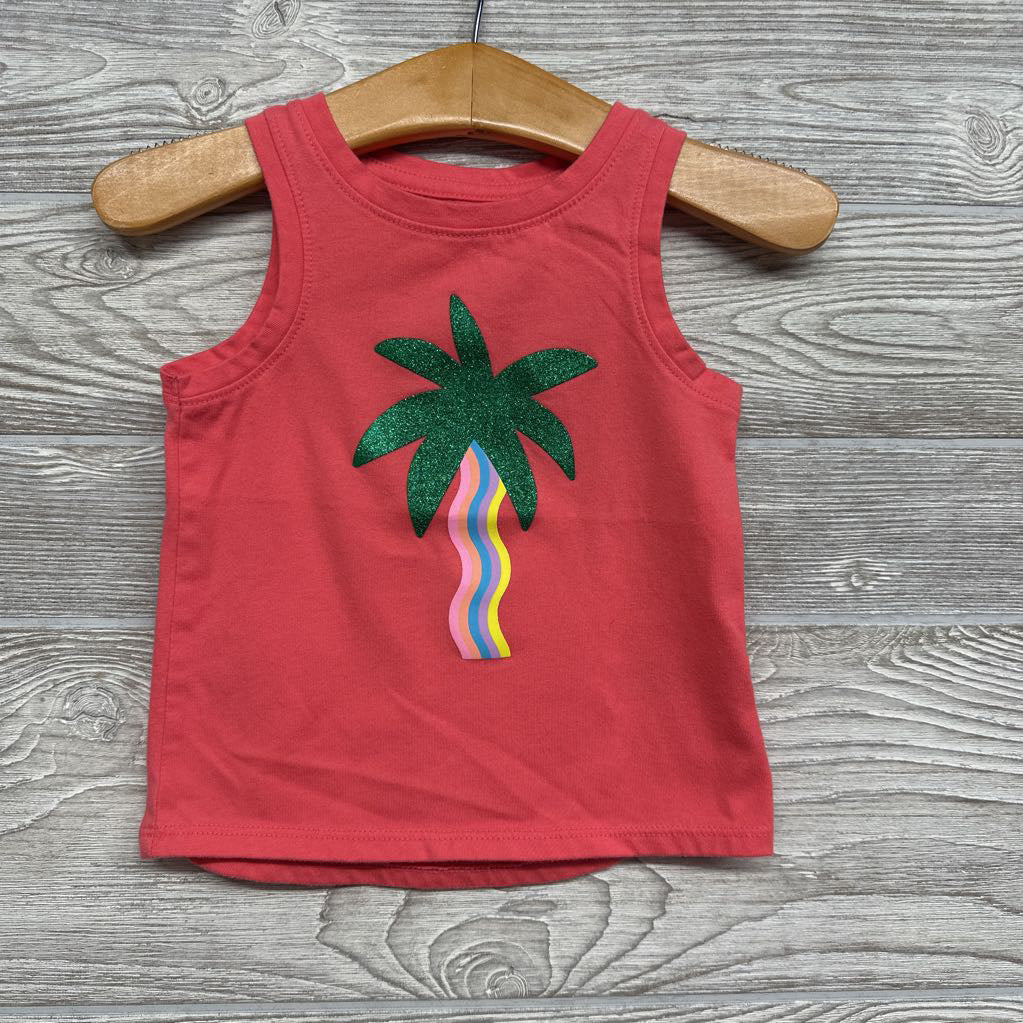 Tank Top Glitter Palm Tree 12M