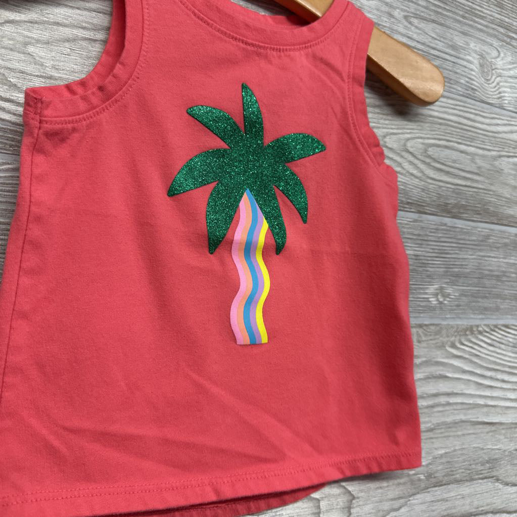 Tank Top Glitter Palm Tree 12M