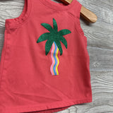 Tank Top Glitter Palm Tree 12M