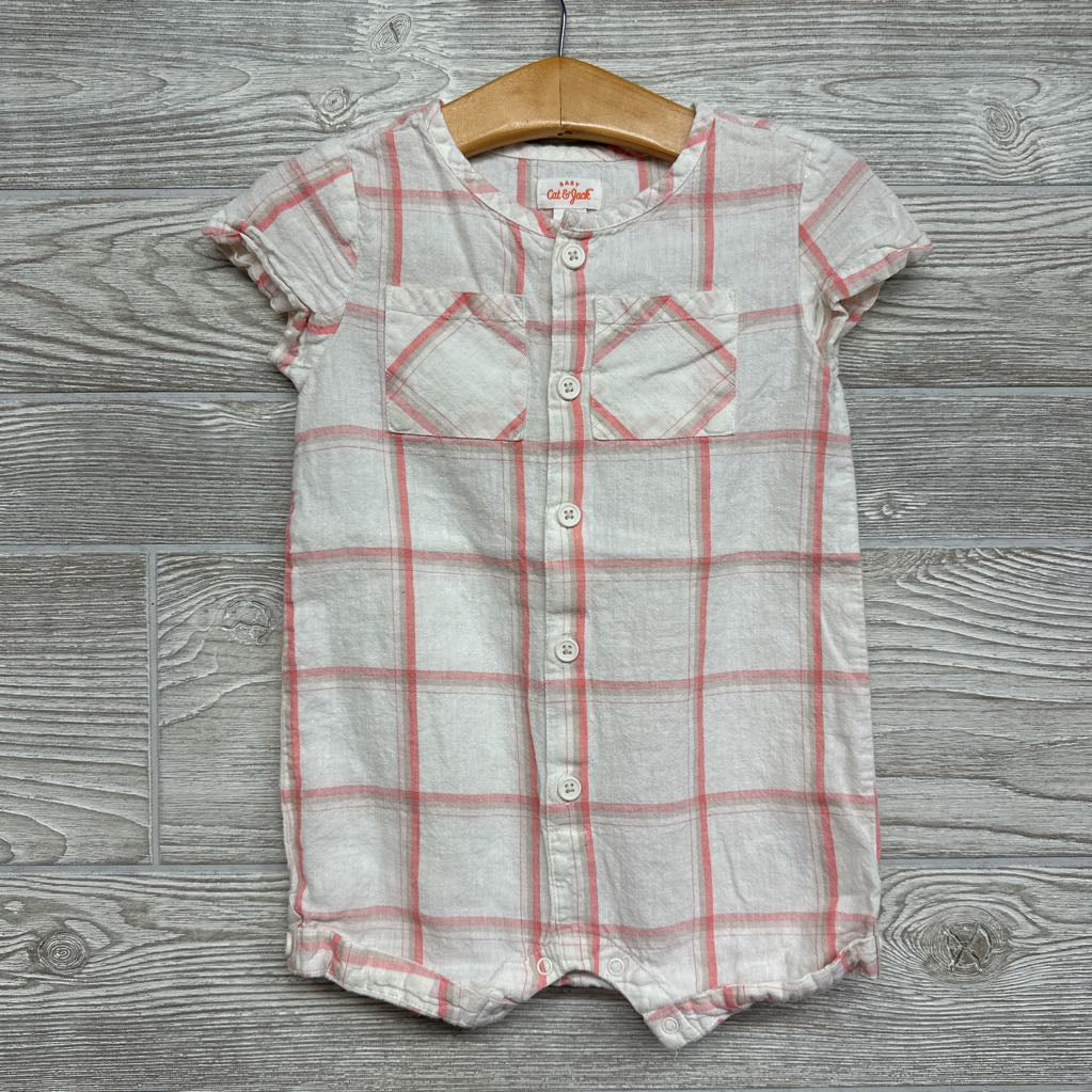 Plaid Romper 12M