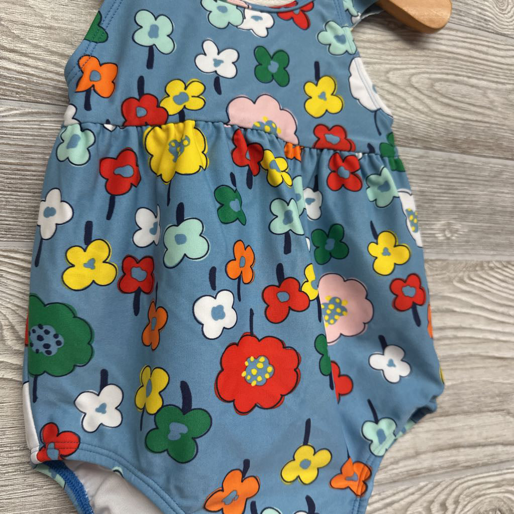 1Pc Swimsuit Flowers 12-18M