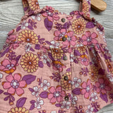 Gauze Tank Top Flowers 2t