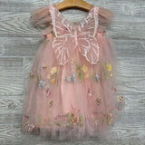 Tulle Sleeveless Dress Embroidered Flowers 4