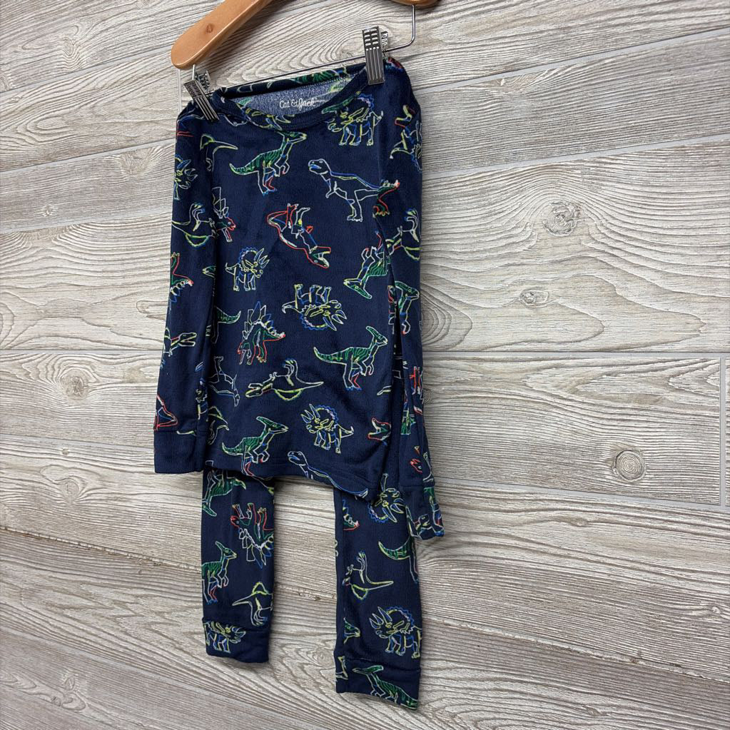 2 Pc LS Plush PJs Dinosaurs 4