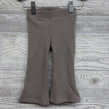Ribbed Flare Pants Split Hem 18M
