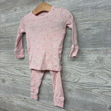 2 Pc LS Organic PJs Dandelions 12M