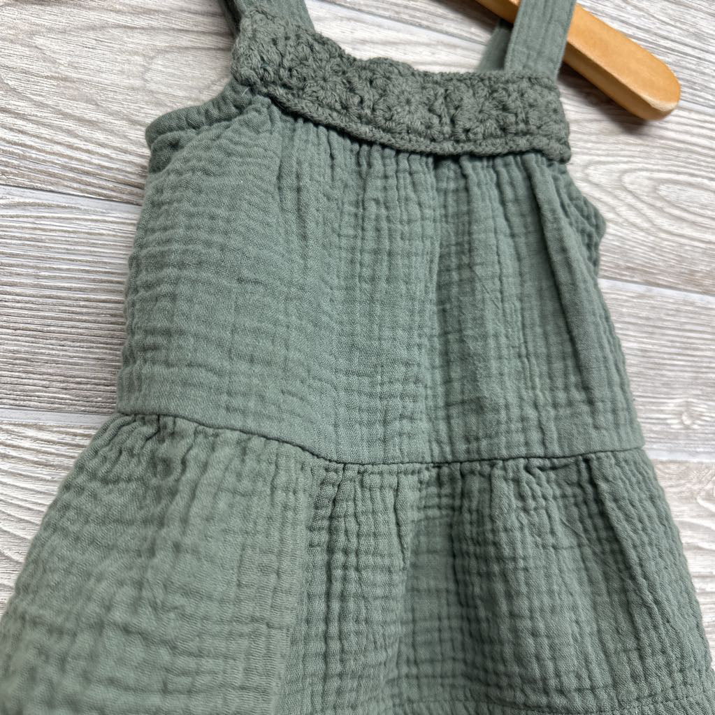 Tank Gauze Peplum Shirt Macrame Lace 12M