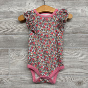Flutter Sleeve Bodysuit Flowers 12M