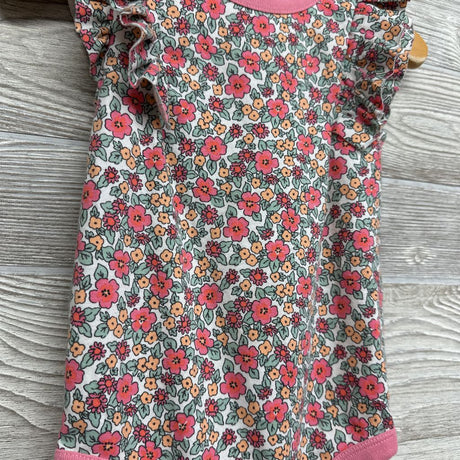Flutter Sleeve Bodysuit Flowers 12M
