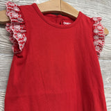 Eyelet Flutter Sleeve Bodysuit 12M