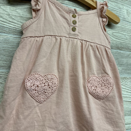 Flutter Strap Sunsuit Macrame Hearts 12M