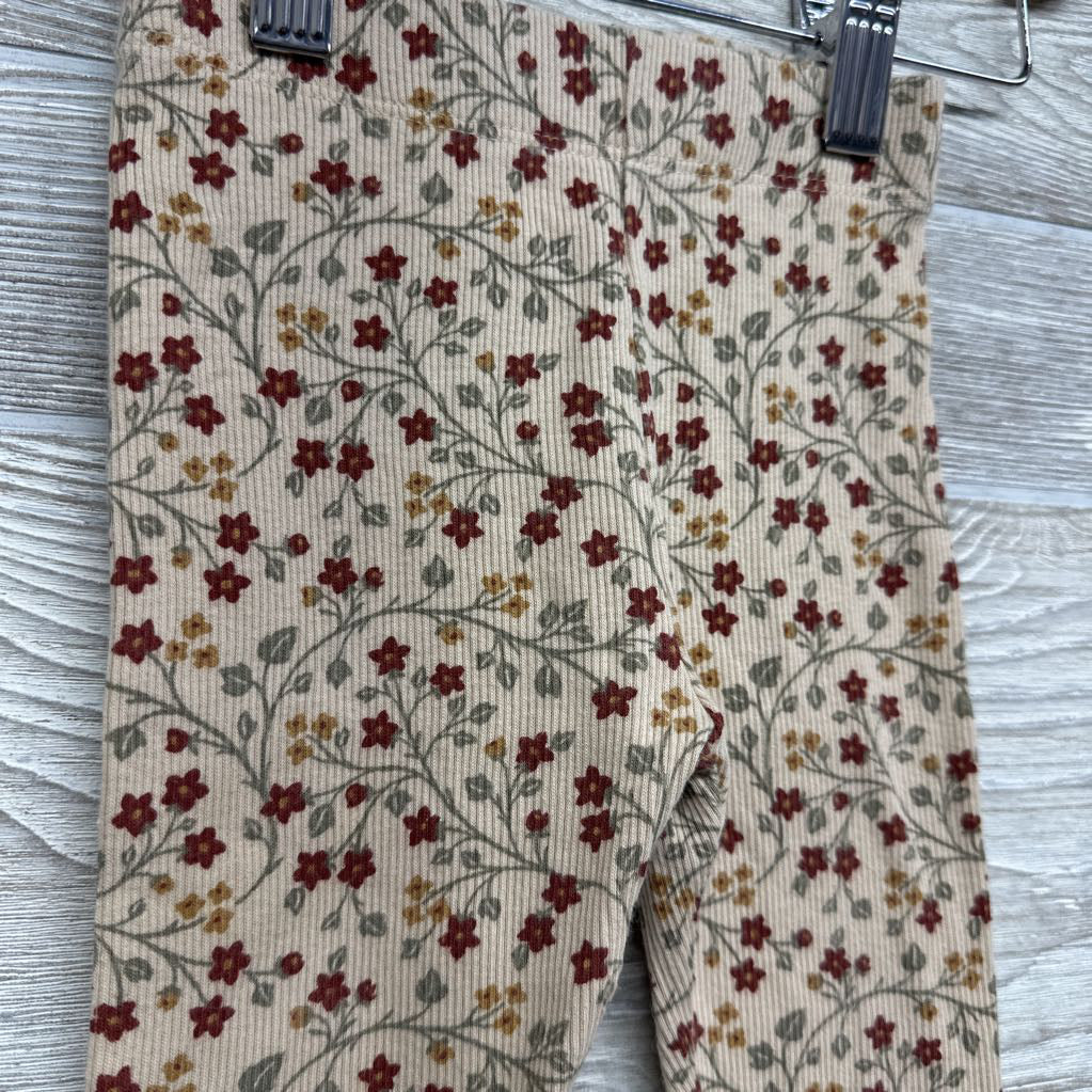 Ribbed Leggings Flowers 12M