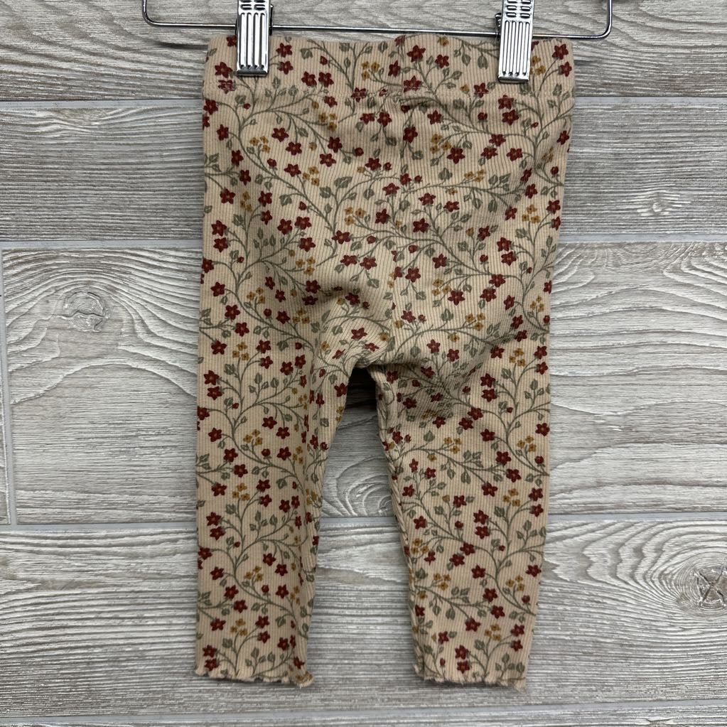 Ribbed Leggings Flowers 12M