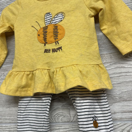 LS Shirt & Harem Pants Stripes Bee Happy 3M