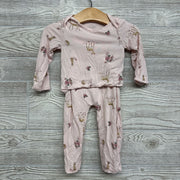 Purely Soft LS Bodysuit & Harem Pants Deer Flowers 12M