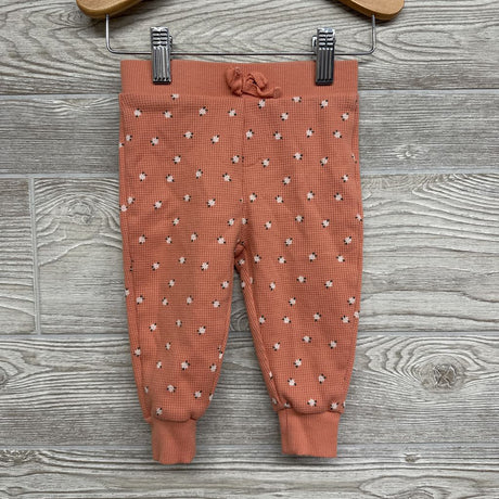 LS Waffle Knit Shirt & Joggers Flowers 12M