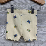 Ribbed Bike Shorts Butterflies 6-12M