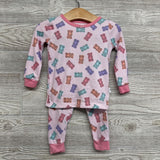 2 Pc LS Cozy PJs Gummy Bears 18M