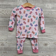 2 Pc LS Cozy PJs Gummy Bears 18M