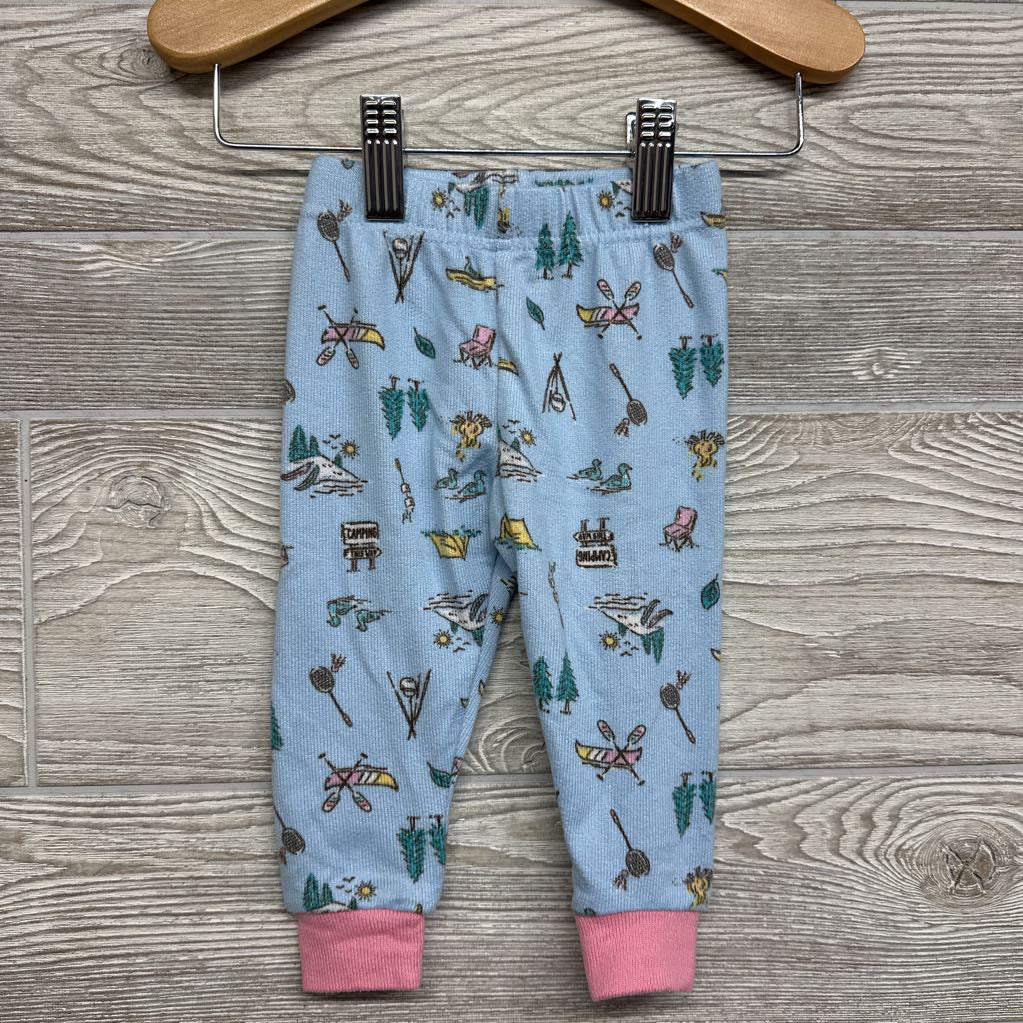 2 Pc LS Cozy PJs Canoes Camping 12M