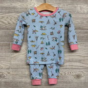2 Pc LS Cozy PJs Canoes Camping 12M