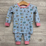 2 Pc LS Cozy PJs Canoes Camping 18M