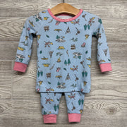 2 Pc LS Cozy PJs Canoes Camping 18M