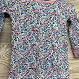 2 Pc LS Cozy PJs Flowers 12M