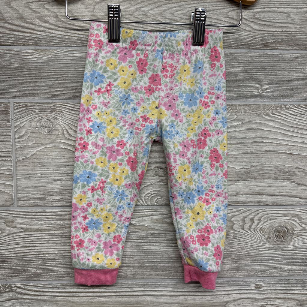 2 Pc LS Cozy PJs Flowers 18M