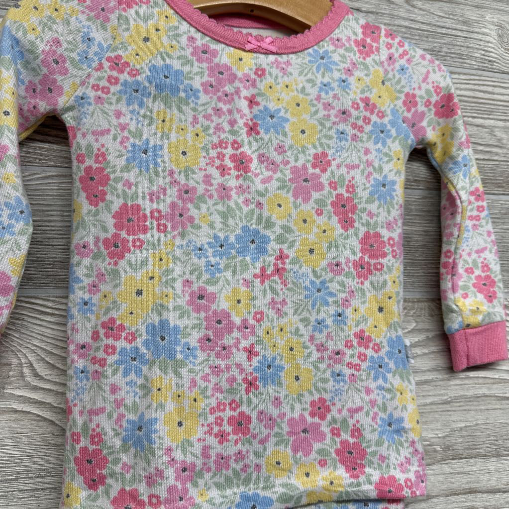 2 Pc LS Cozy PJs Flowers 18M