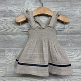 NEW Smocked Flutter Strap Muslin Dress & Bloomers 6-12M *