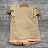 Flutter Sleeve Tank Top & Shorts Flowers 12M