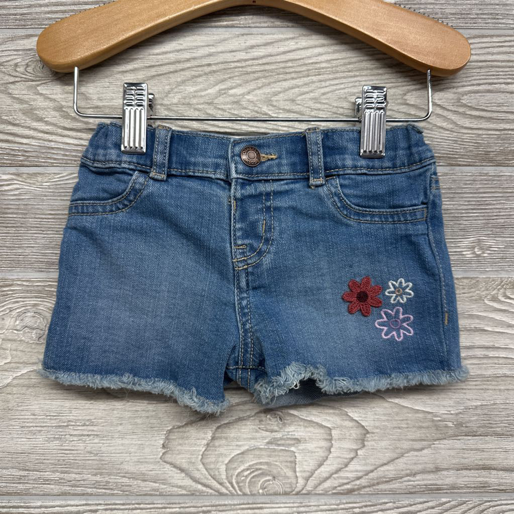 Denim Shorts Flowers 12M
