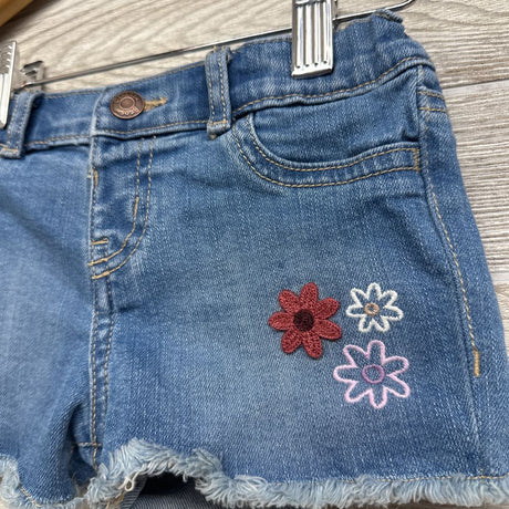 Denim Shorts Flowers 12M