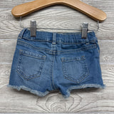 Denim Shorts Flowers 12M